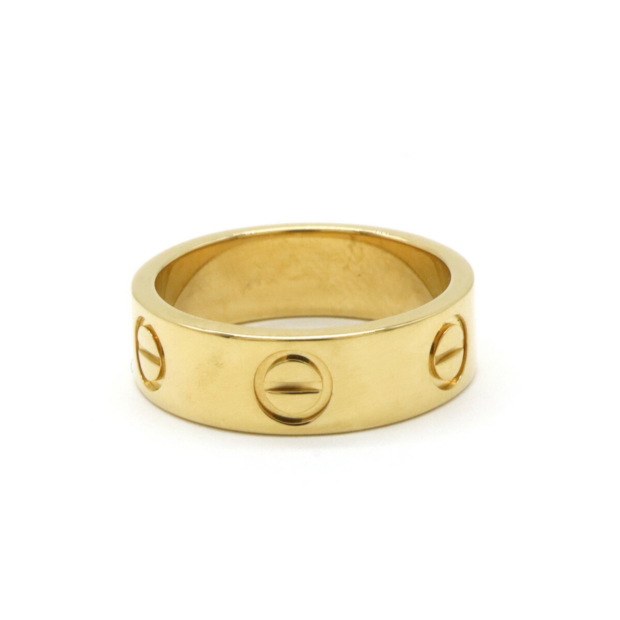 Cartier Love Ring Wedding K18YG Yellow Gold #49 Day Size Approx. 9 B4084649