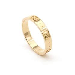 GUCCI Icon Ring GG K18YG 750YG Yellow Gold #18 Day Size Approx. 17 152045