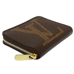 Louis Vuitton LOUIS VUITTON Wallet Monogram Giant Ladies Coin Case Zipper Purse M69354 Brown Round