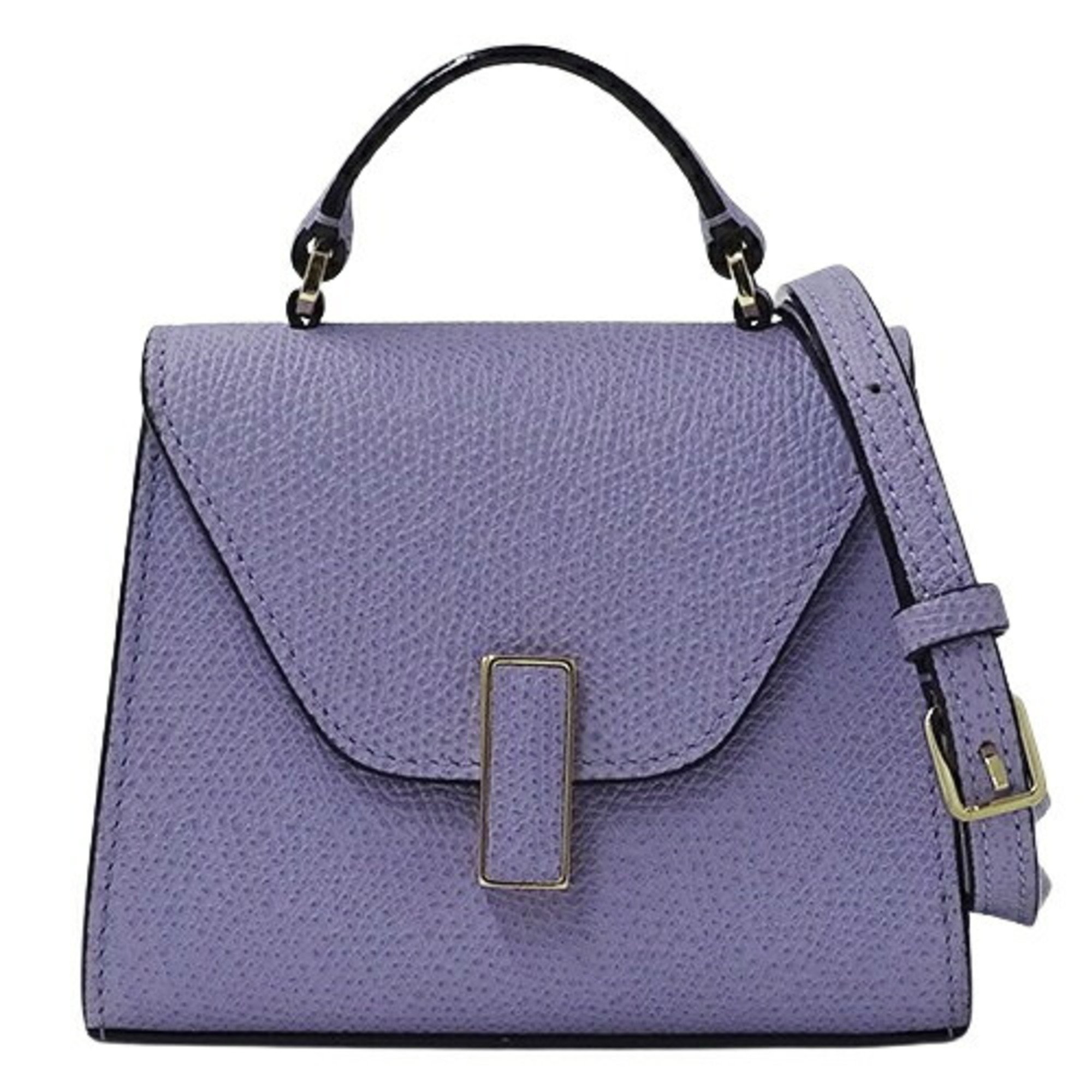 Valextra Bag Women's Shoulder Iside Belt Calf Leather Lavender Purple Micro