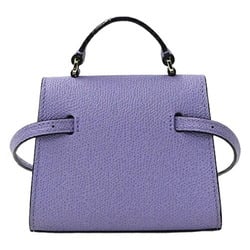 Valextra Bag Women's Shoulder Iside Belt Calf Leather Lavender Purple Micro