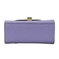 Valextra Bag Women's Shoulder Iside Belt Calf Leather Lavender Purple Micro