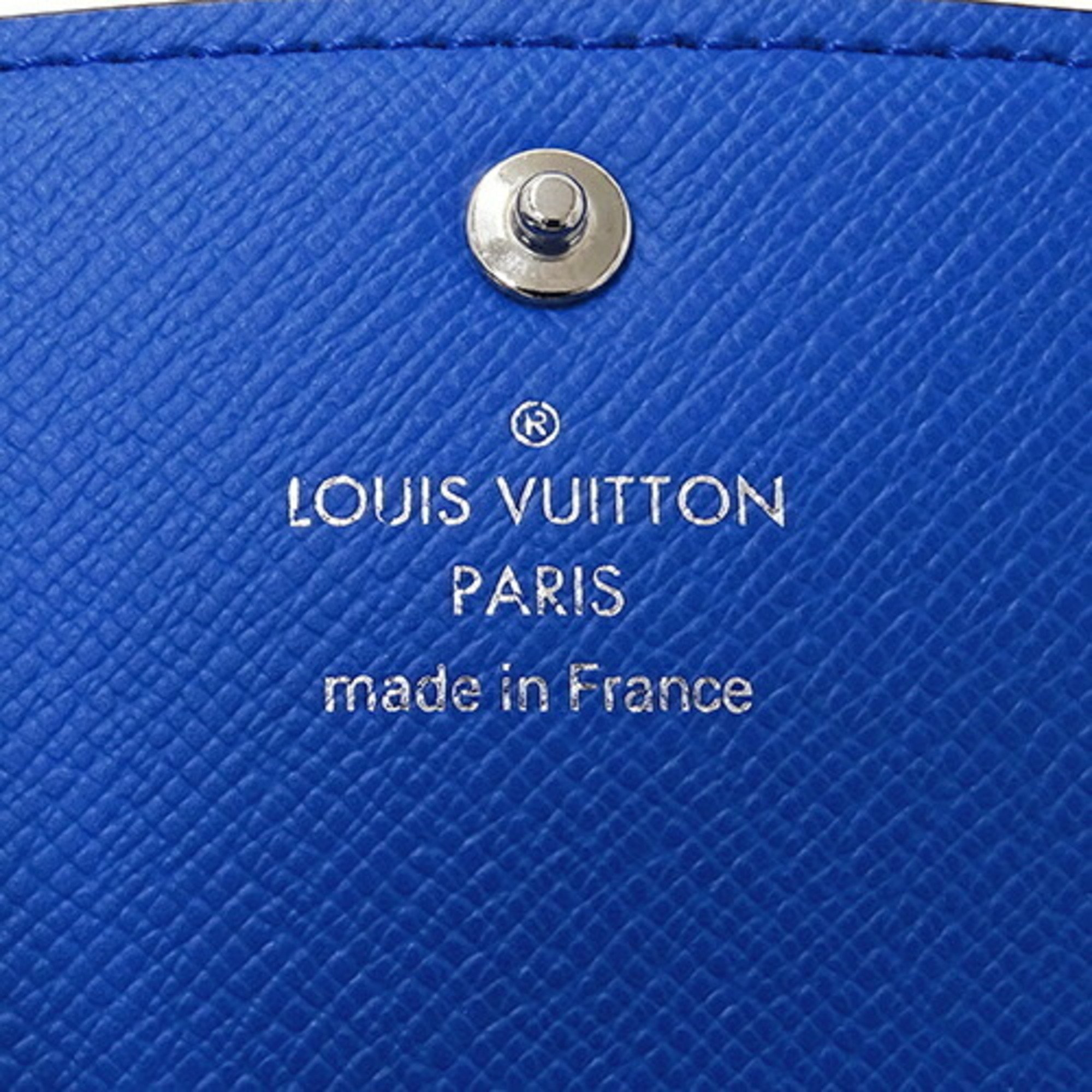 Louis Vuitton LOUIS VUITTON Wallet Monogram Ladies Long Portefeuille Emily Blue M82919 Brown