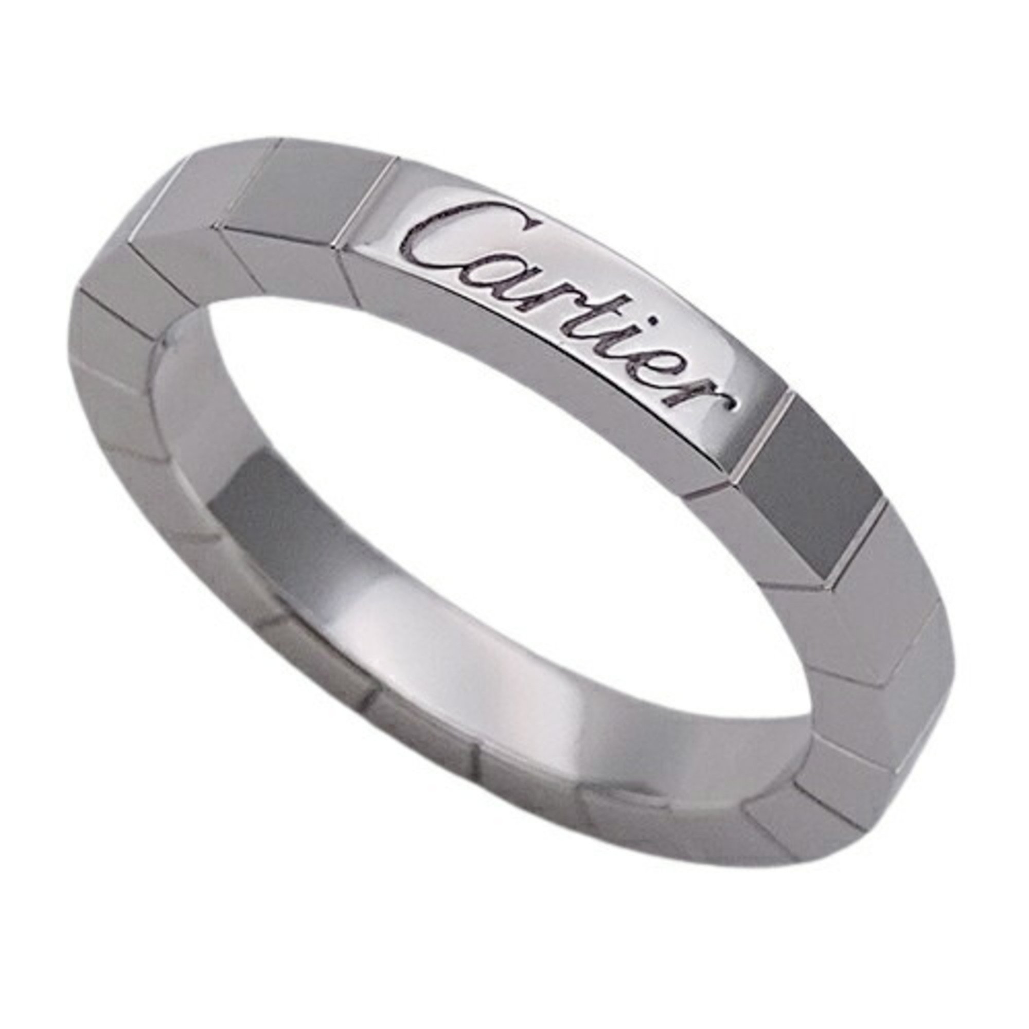 Cartier Ring for Women, 750WG Lanier, White Gold, #51, Approx. Size 11, Polished