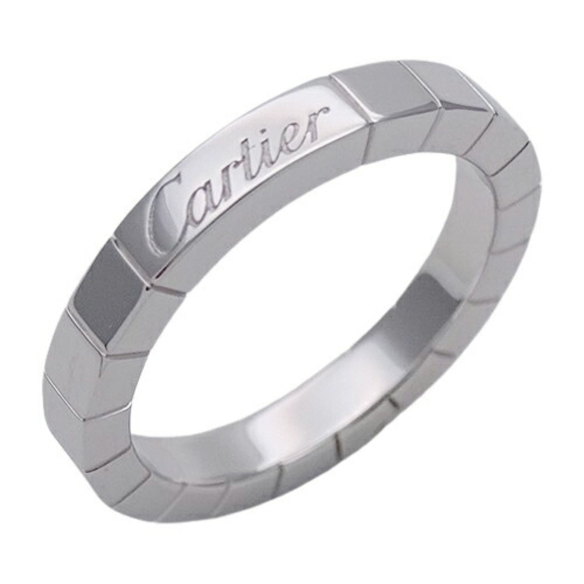 Cartier Ring for Women, 750WG Lanier White Gold #51, Size 11, Polished