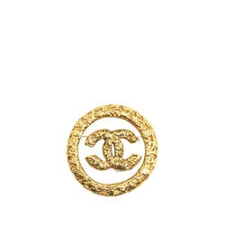 Chanel Coco Mark Lava Brooch Gold Plated Plastic Women's CHANEL