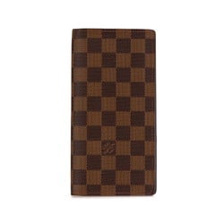 Louis Vuitton Damier Portefeuille Brazza Long Wallet N60017 Brown PVC Leather Women's LOUIS VUITTON