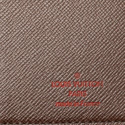 Louis Vuitton Damier Portefeuille Brazza Long Wallet N60017 Brown PVC Leather Women's LOUIS VUITTON