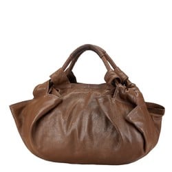 LOEWE Anagram Nappa Aire Handbag Brown Leather Women's