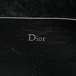 Dior Homme Organizer Bee Round Long Wallet Black Leather Men's