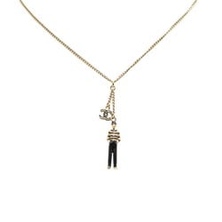 Chanel Mademoiselle Coco Mark Necklace Gold Plated Women's CHANEL