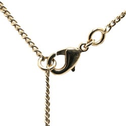 Chanel Mademoiselle Coco Mark Necklace Gold Plated Women's CHANEL