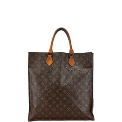 Louis Vuitton Monogram Sac Plat Handbag Tote Bag M51140 Brown PVC Leather Women's LOUIS VUITTON