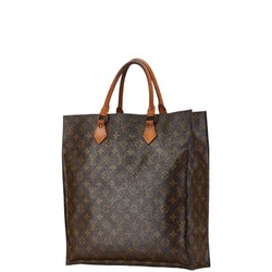 Louis Vuitton Monogram Sac Plat Handbag Tote Bag M51140 Brown PVC Leather Women's LOUIS VUITTON