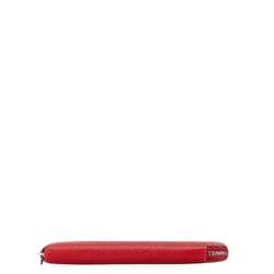 Hermes Azap Long Round Wallet Red Epsom Leather Women's HERMES