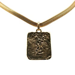 Yves Saint Laurent Saint Laurent Plate Necklace Gold Plated Women's SAINT LAURENT