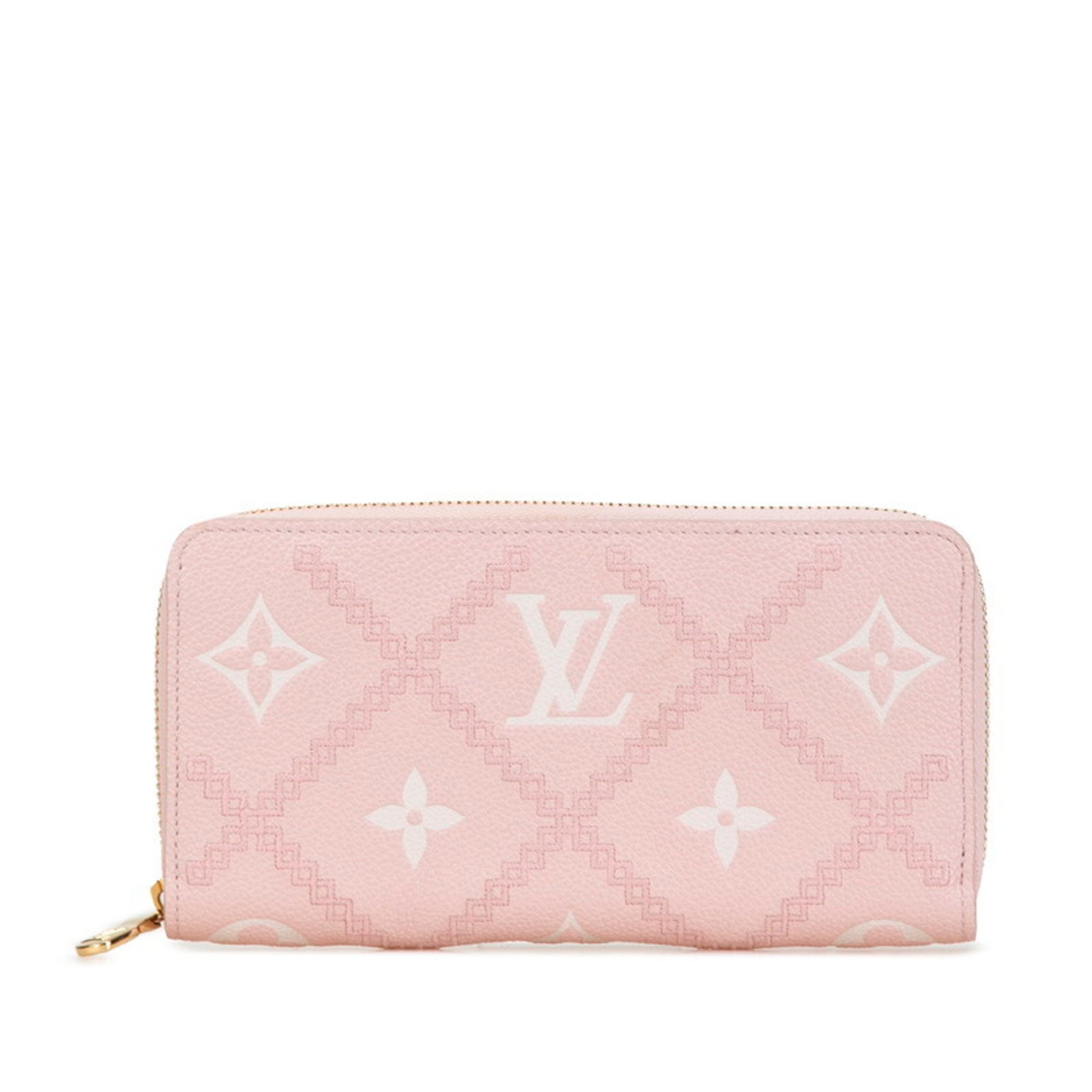 Louis Vuitton Monogram Empreinte Zippy Wallet Long M81138 Broderie Leather Canvas Women's LOUIS VUITTON