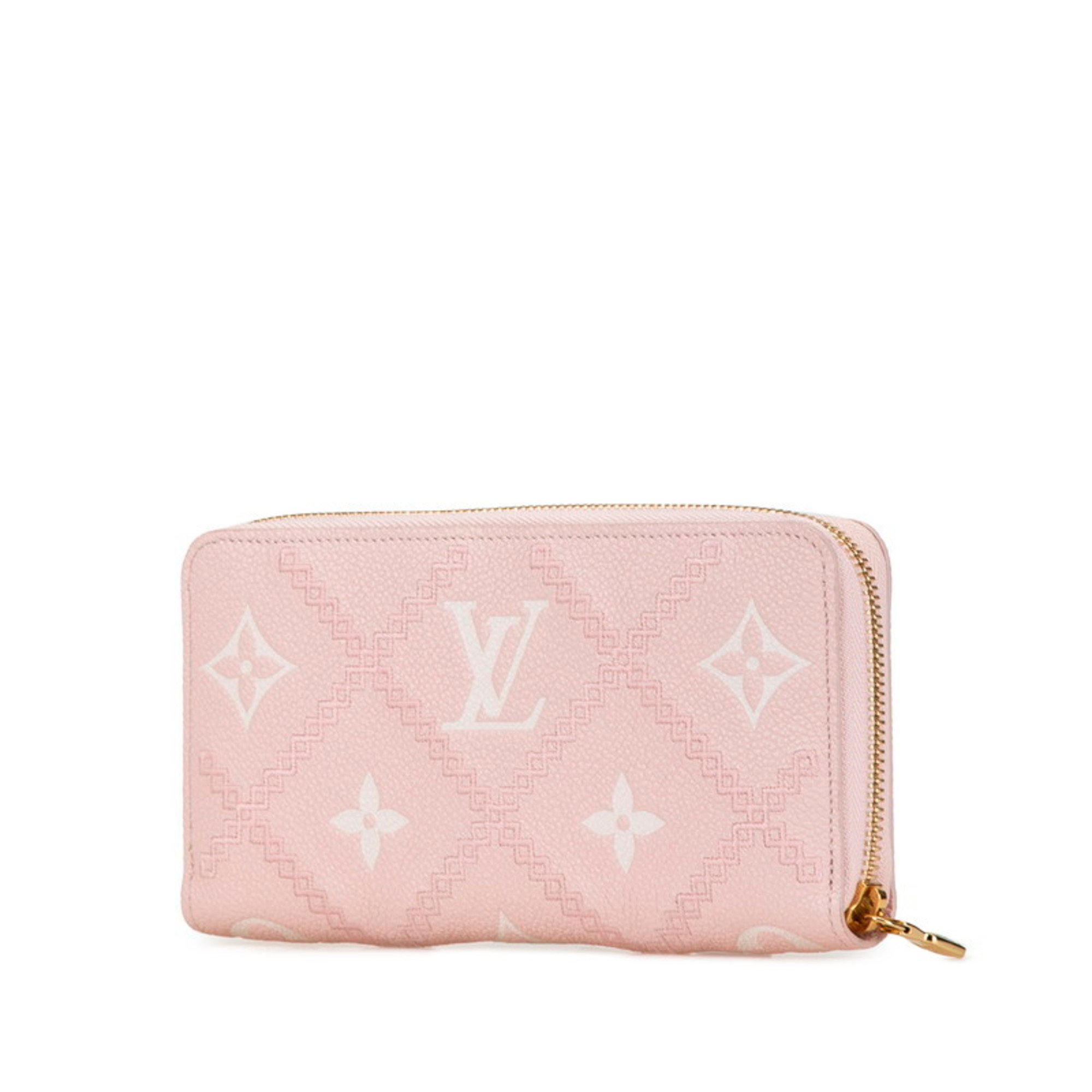 Louis Vuitton Monogram Empreinte Zippy Wallet Long M81138 Broderie Leather Canvas Women's LOUIS VUITTON