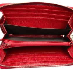 Gucci Soho Interlocking G Tassel Round Long Wallet 598187 Red Leather Women's GUCCI