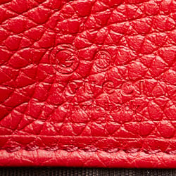 Gucci Soho Interlocking G Tassel Round Long Wallet 598187 Red Leather Women's GUCCI