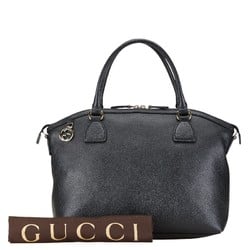 Gucci Handbag Tote Bag 449660 Black Leather Women's GUCCI