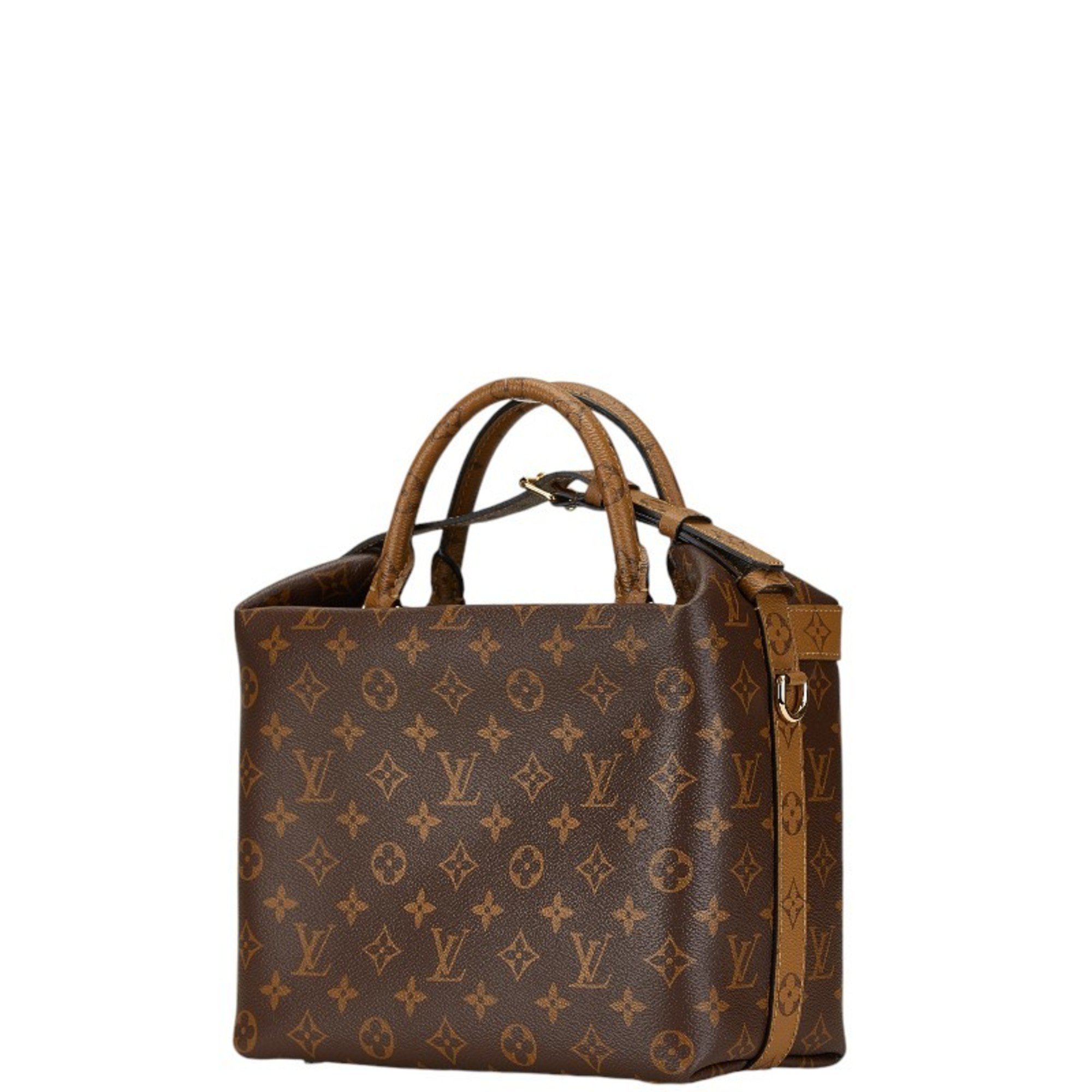 Louis Vuitton Monogram Reverse City Cruiser PM Handbag M42410 Brown PVC Leather Women's LOUIS VUITTON