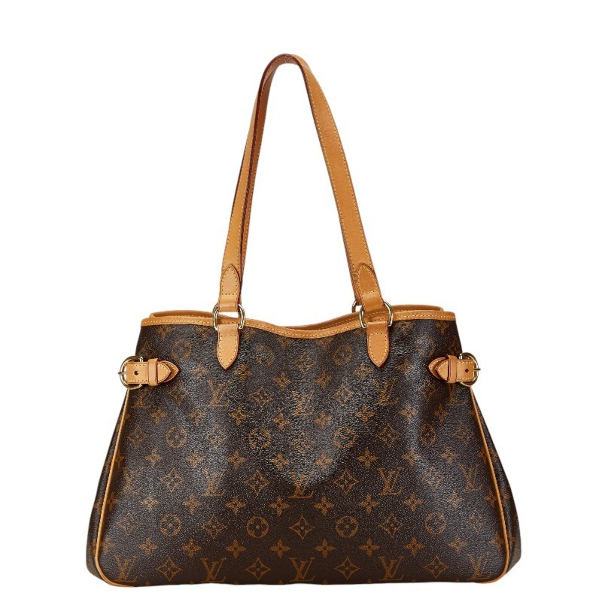 Louis Vuitton Monogram Batignolles Horizontal Shoulder Bag Handbag M51154 Brown PVC Leather Women's LOUIS VUITTON