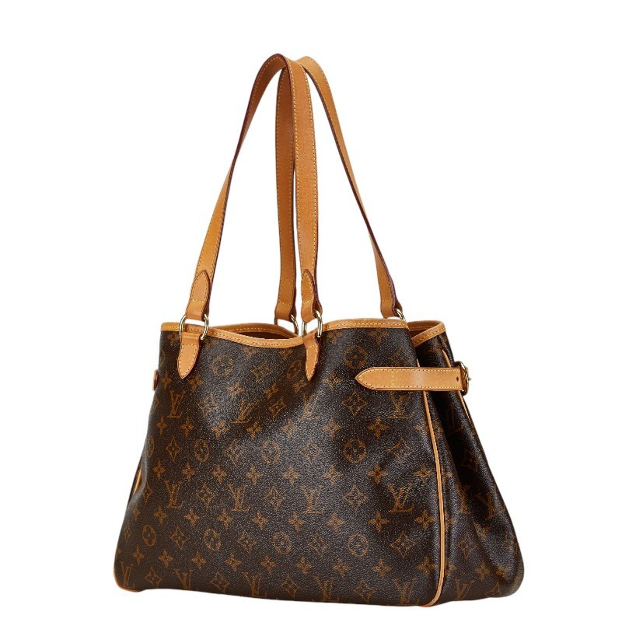 Louis Vuitton Monogram Batignolles Horizontal Shoulder Bag Handbag M51154 Brown PVC Leather Women's LOUIS VUITTON