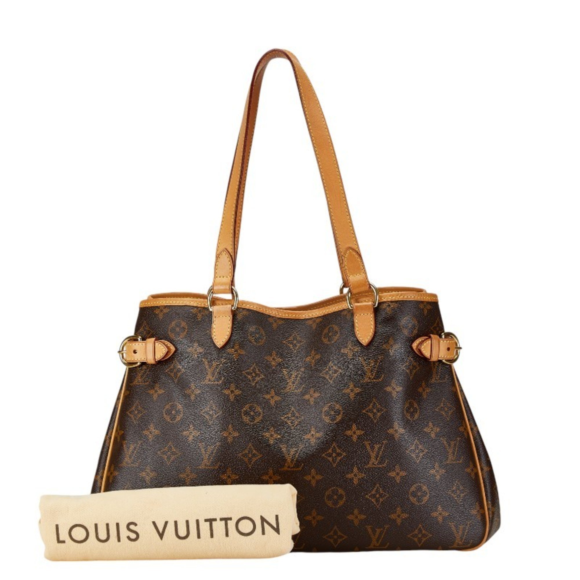 Louis Vuitton Monogram Batignolles Horizontal Shoulder Bag Handbag M51154 Brown PVC Leather Women's LOUIS VUITTON