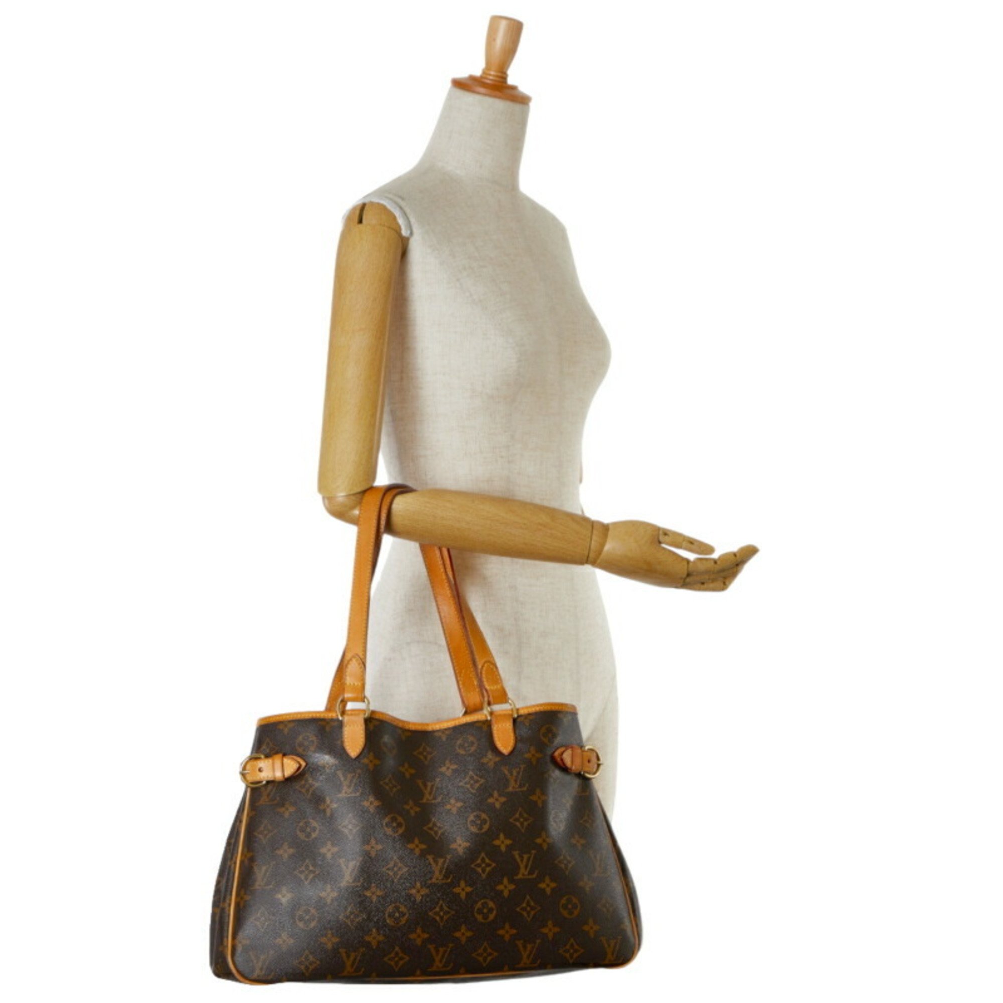 Louis Vuitton Monogram Batignolles Horizontal Shoulder Bag Handbag M51154 Brown PVC Leather Women's LOUIS VUITTON