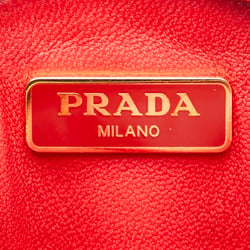 PRADA Coin Case, Purse, 1M1443, Red Saffiano Leather, Women's