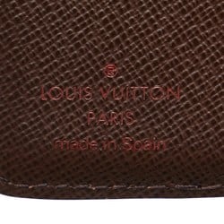 Louis Vuitton Damier Compact Zip Bi-fold Wallet N61668 Ebene Brown PVC Leather Women's LOUIS VUITTON