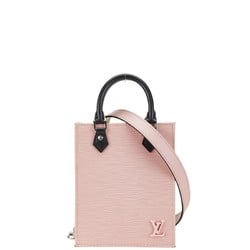 Louis Vuitton Epi Petite Sac Plat Handbag Shoulder Bag M69575 Rose Ballerine Leather Women's LOUIS VUITTON