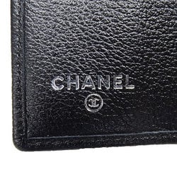 Chanel Men,Women Leather Key Case Black