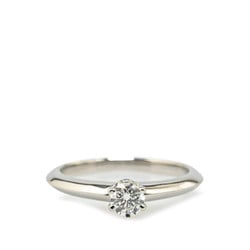 Tiffany solitaire diamond ring, Pt950 platinum, for women, TIFFANY&Co.