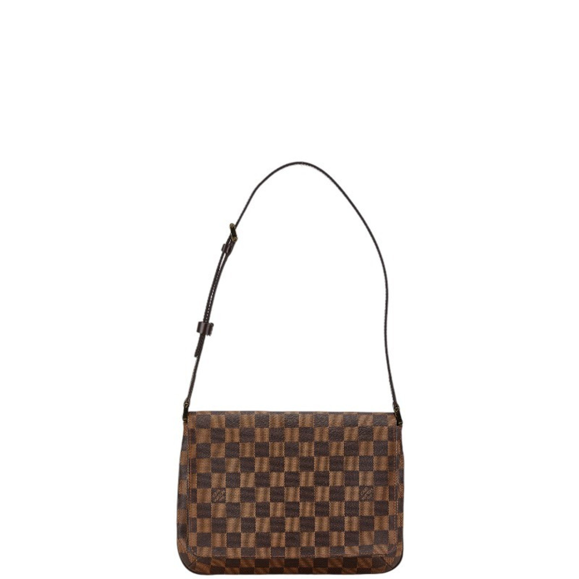 Louis Vuitton Damier Musette Tango Shoulder Bag Handbag N51255 Brown PVC Leather Women's LOUIS VUITTON