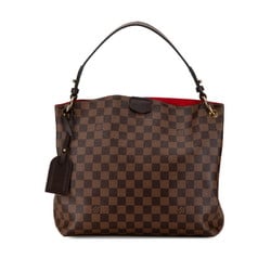 Louis Vuitton Damier Graceful PM Shoulder Bag N44044 Brown PVC Leather Women's LOUIS VUITTON