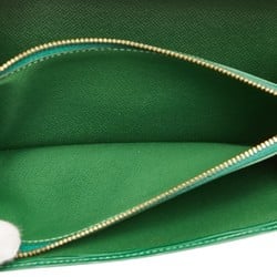 Louis Vuitton Epi Pochette Portemonnay Credit Long Wallet M63574 Green Leather Women's LOUIS VUITTON