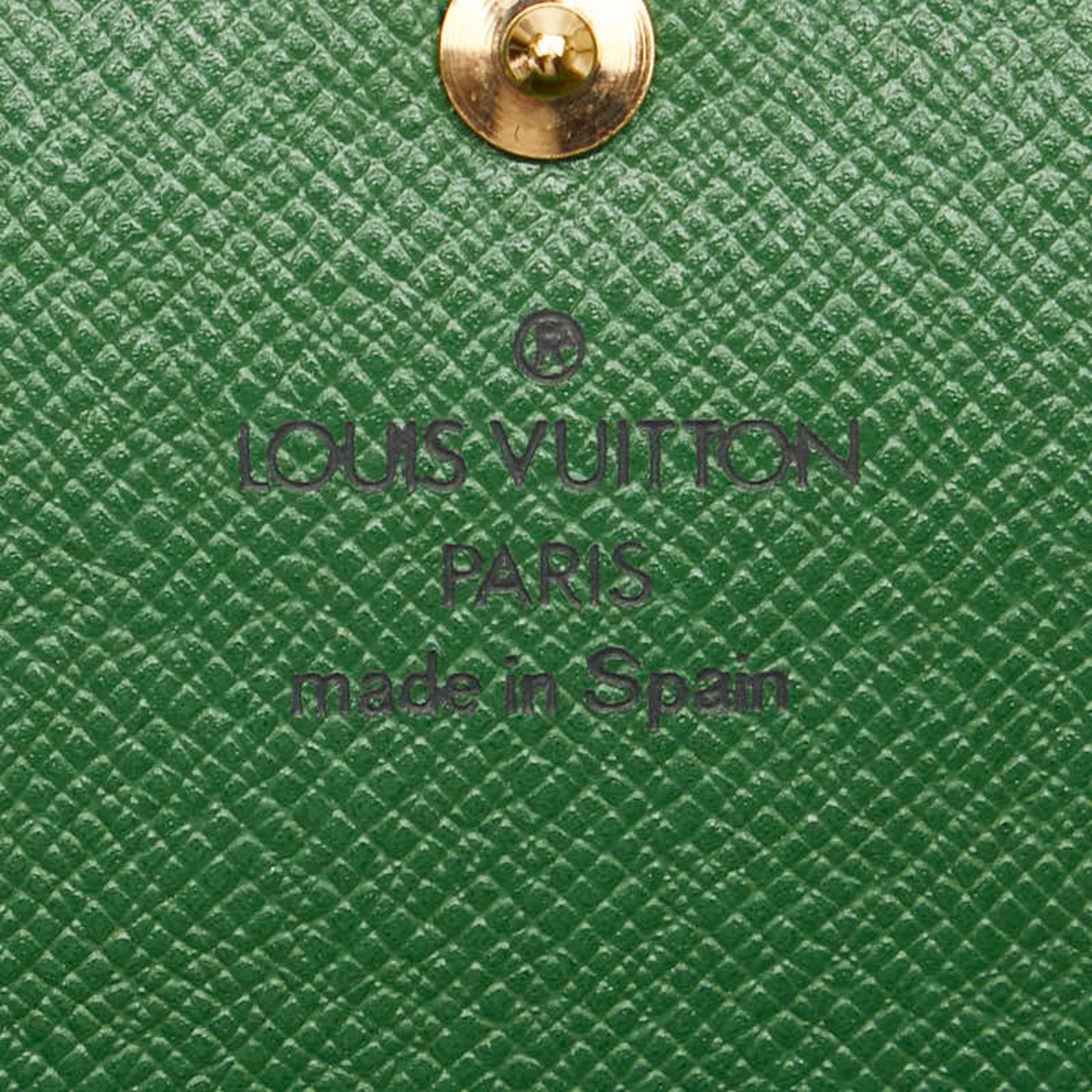 Louis Vuitton Epi Pochette Portemonnay Credit Long Wallet M63574 Green Leather Women's LOUIS VUITTON