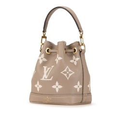 Louis Vuitton Monogram Empreinte Nano Noe Handbag Shoulder Bag M46291 Tourterelle Crème Leather Women's LOUIS VUITTON