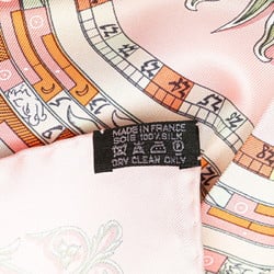 Hermes Carre 45 DIES ET HORE Astrology Sun Scarf Muffler Pink Multicolor Silk Women's HERMES