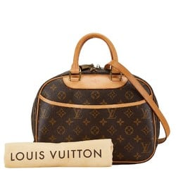 Louis Vuitton Monogram Trouville Handbag Shoulder Bag M42228 Brown PVC Leather Women's LOUIS VUITTON