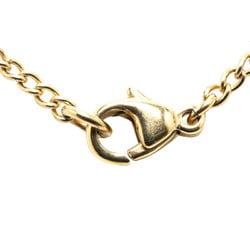 Chanel Coco Mark Mushroom Motif Necklace Gold White Plated Women's CHANEL