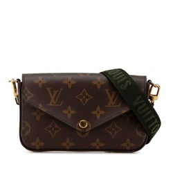 Louis Vuitton Monogram Multi Pochette Felicie Shoulder Bag M80091 Brown PVC Leather Women's LOUIS VUITTON