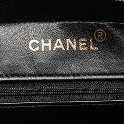 Chanel Matelasse Coco Mark Handbag Black White Canvas Women's CHANEL