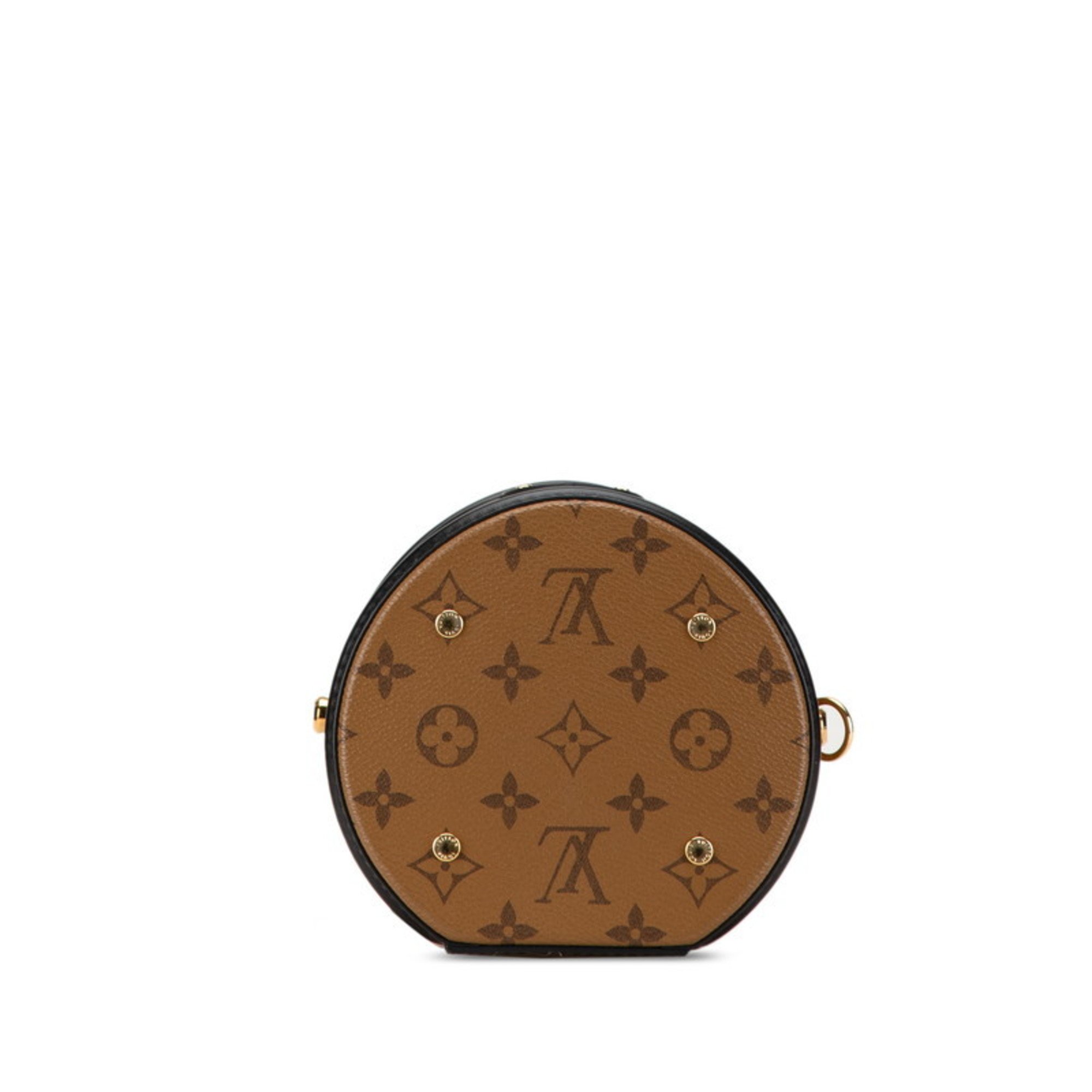 Louis Vuitton Monogram Reverse Cannes Vanity Bag Handbag M43986 Brown PVC Leather Women's LOUIS VUITTON