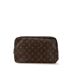 Louis Vuitton Monogram True Toilet 28 Second Bag Clutch M47522 Brown PVC Leather Women's LOUIS VUITTON