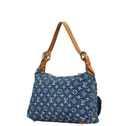 Louis Vuitton Monogram Denim Baggy PM Bag Handbag M95049 Blue Leather Women's LOUIS VUITTON