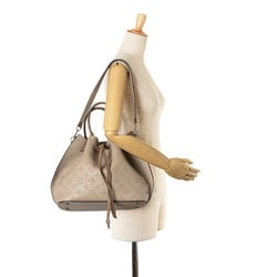 Louis Vuitton Monogram Mahina Girolata Handbag Tote Bag Shoulder M54403 Galle Beige Leather Women's LOUIS VUITTON