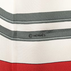 Hermes Carre 90 BRIDES de GALA Ceremonial Bridle Scarf Muffler Red White Multicolor Silk Women's HERMES